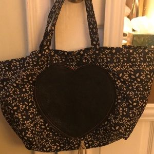 Marc by Marc jacobs nylon tote with leather heart